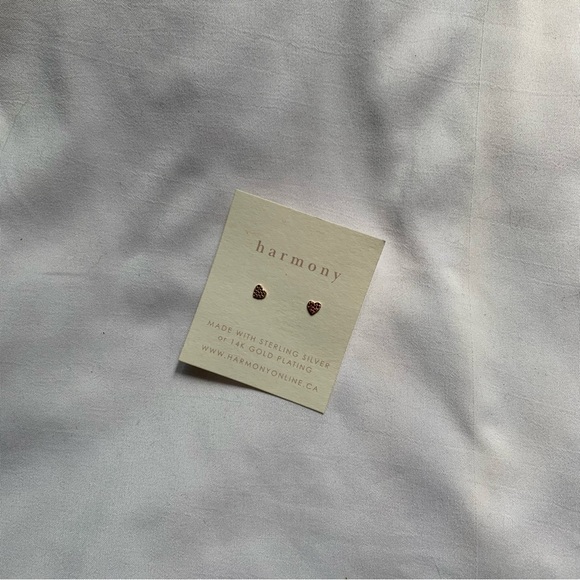 Harmoney Jewerly & Co. Jewelry - Heart Studs
